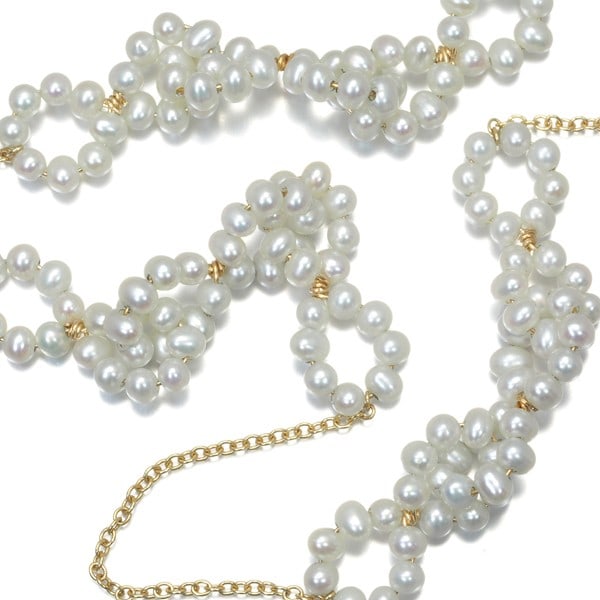 Gold Lia Di Gregorio Necklace Freshwater Pearl 18K 750 Yellow (1 of 4)