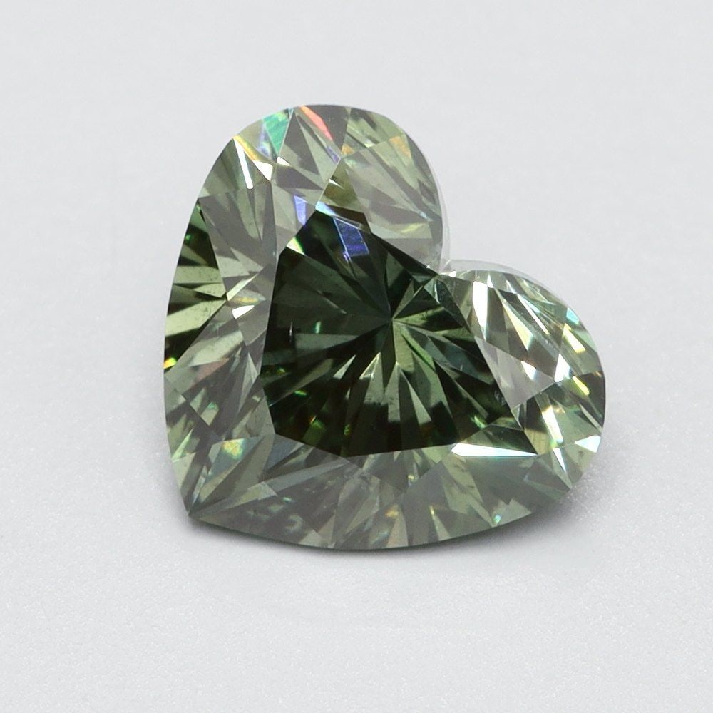 Loose Lab Diamond - Heart 1.01ct Fancy Vivid Green SI1: Loose Lab Diamond - Heart 1.01ct Fancy Vivid Green SI1 This listing features Loose Lab Diamond - Heart 1.01ct Fancy Vivid Green SI1. Item specifics are provided below. Item Specifics: Source: This