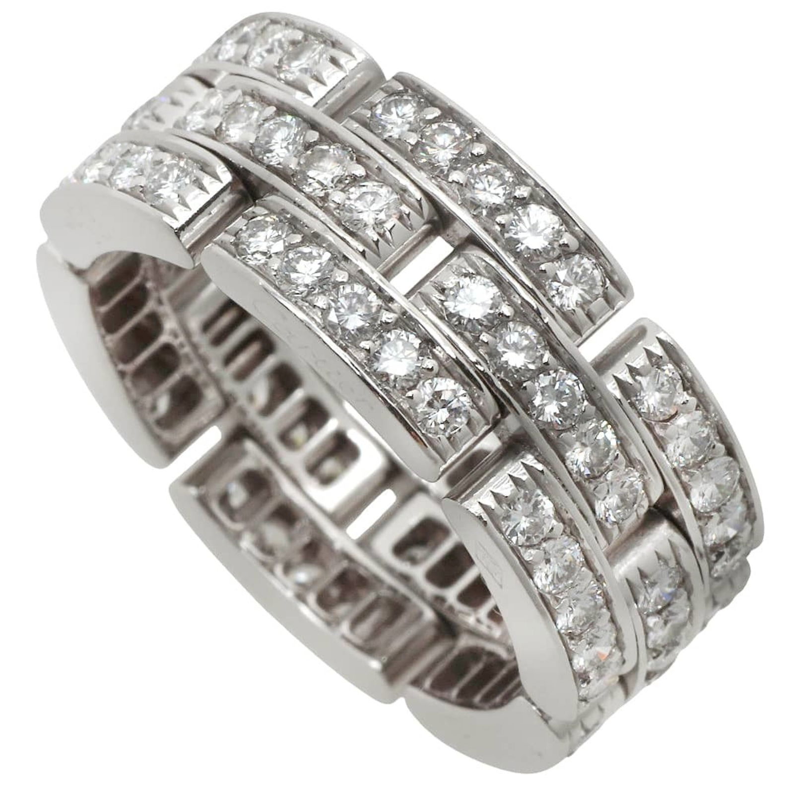 White Gold Cartier Band Ring (18K) (1 of 5)