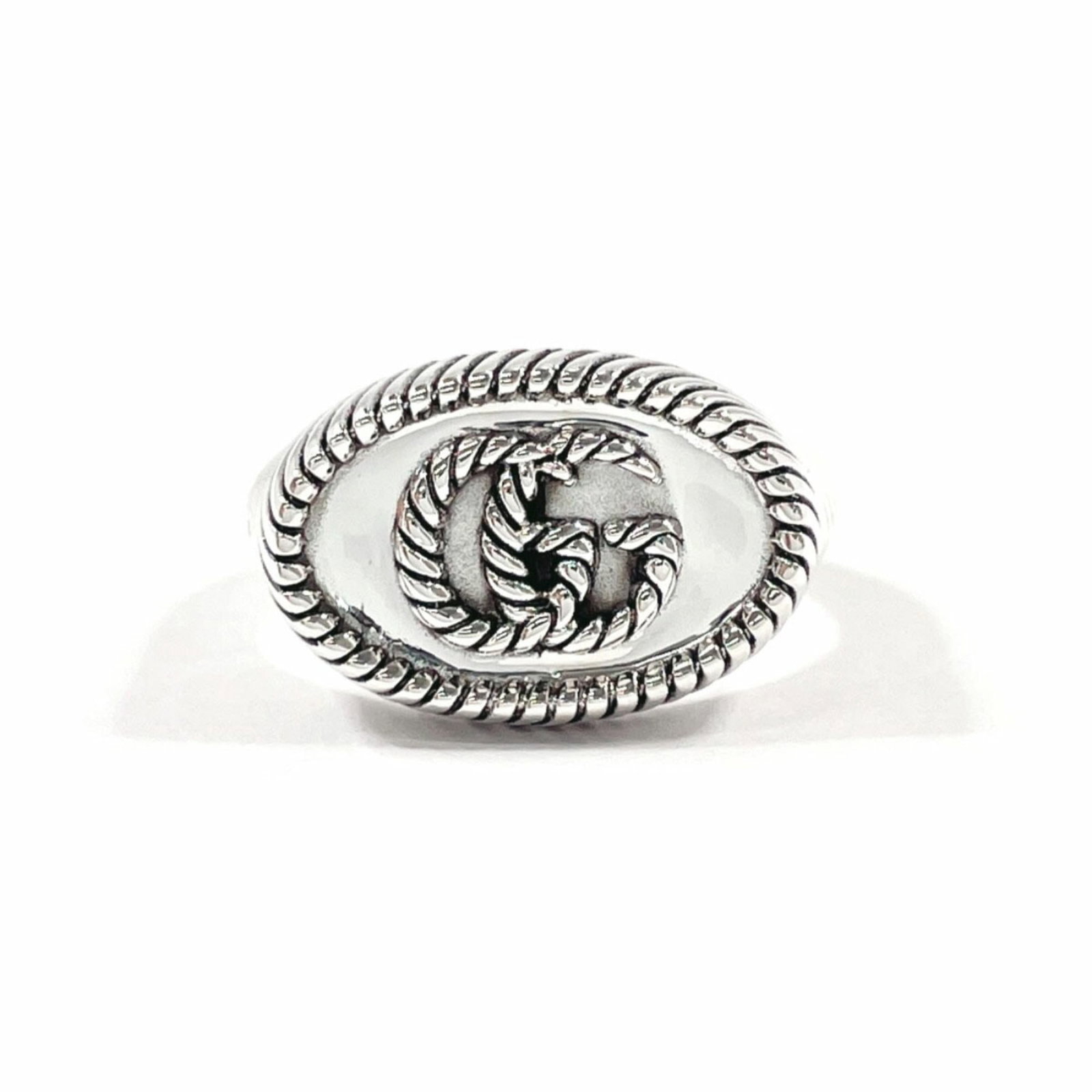 Silver 925 Gucci Band Ring (1 of 8)