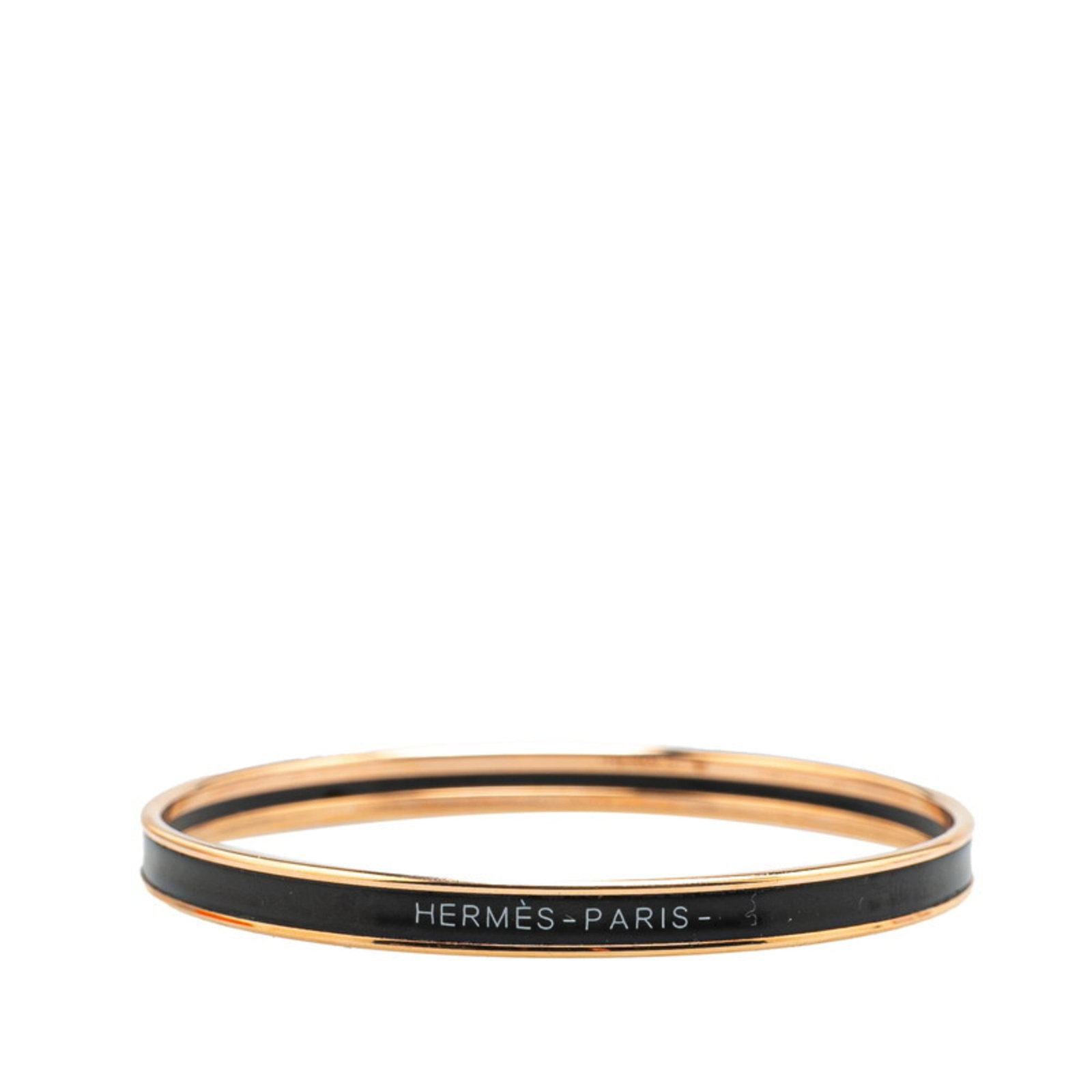 Bangle Hermes: Bangle Hermes This listing features Bangle Hermes. Item specifics are provided below. Item Specifics: Brand: Hermes Type: Bangle Gender: Women Color: Black, Gold Length: 19cm / 7.48'' Width: 5mm / 0.1