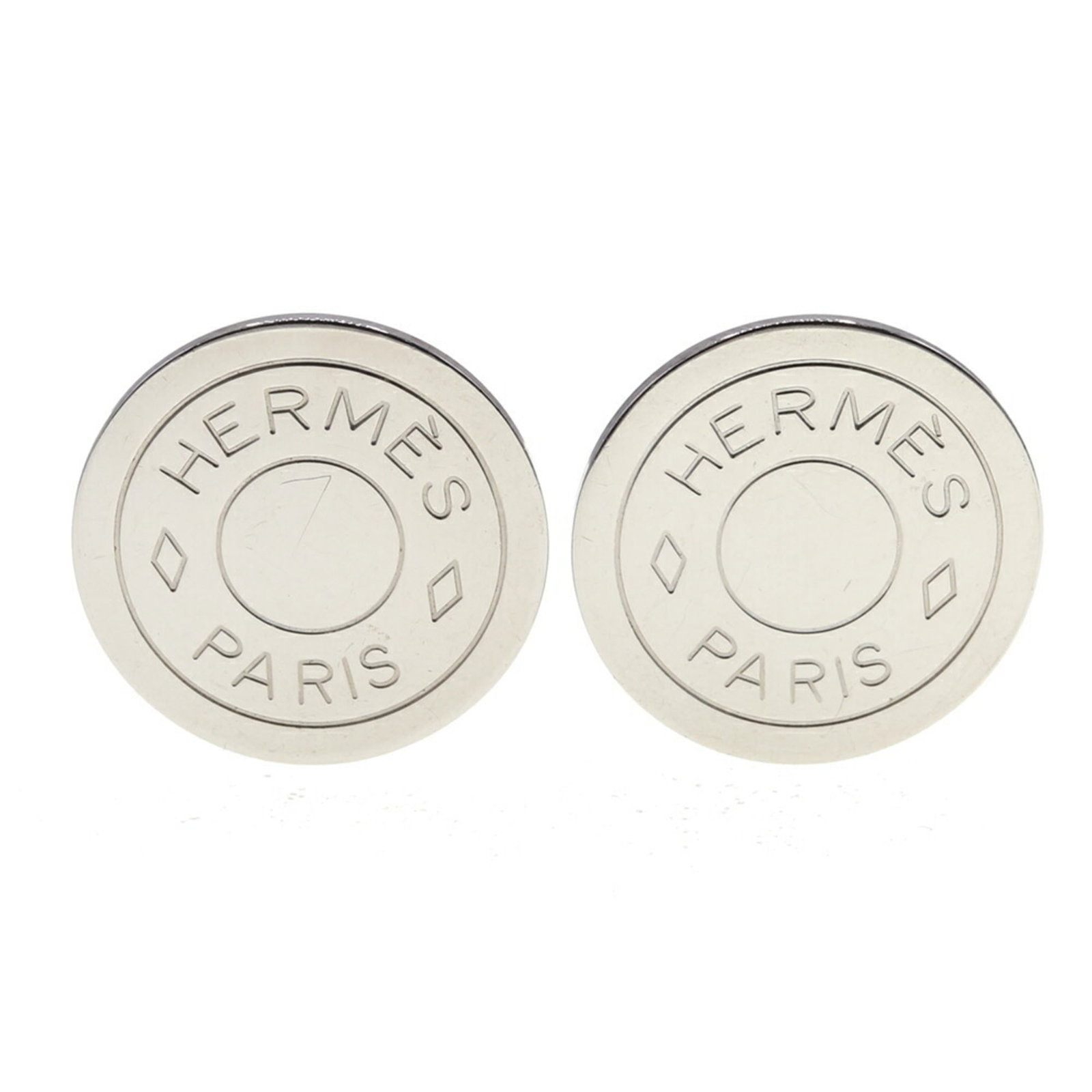 Hermes Metal Clip Earrings (1 of 10)