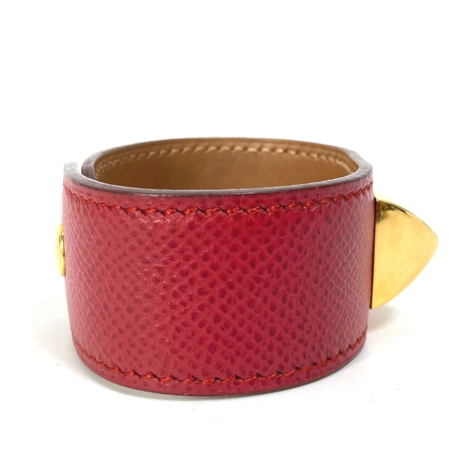 Leather - Hermes Bangle Gold Plating - 3