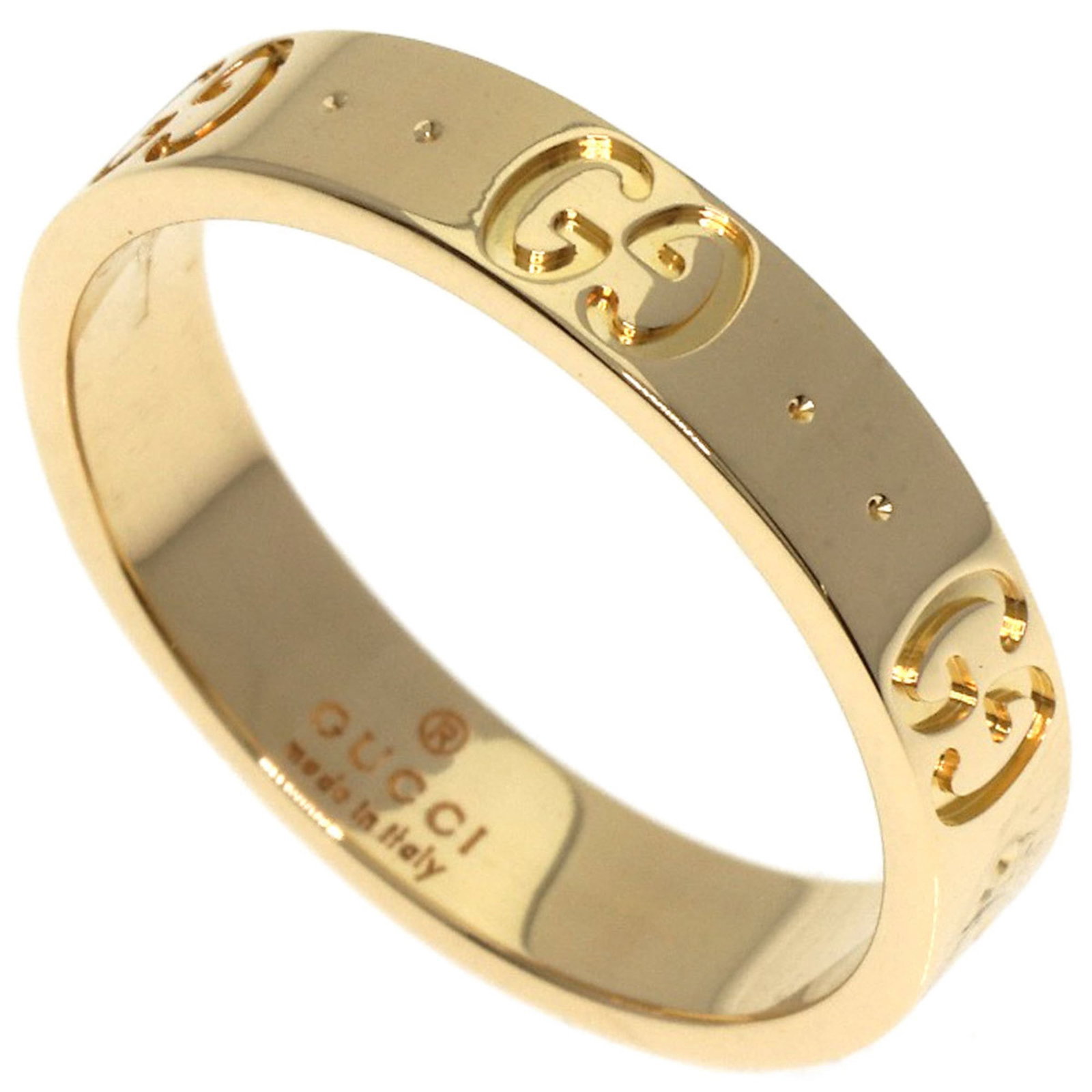 Gucci 18K Yellow Gold Band Ring (1 of 9)