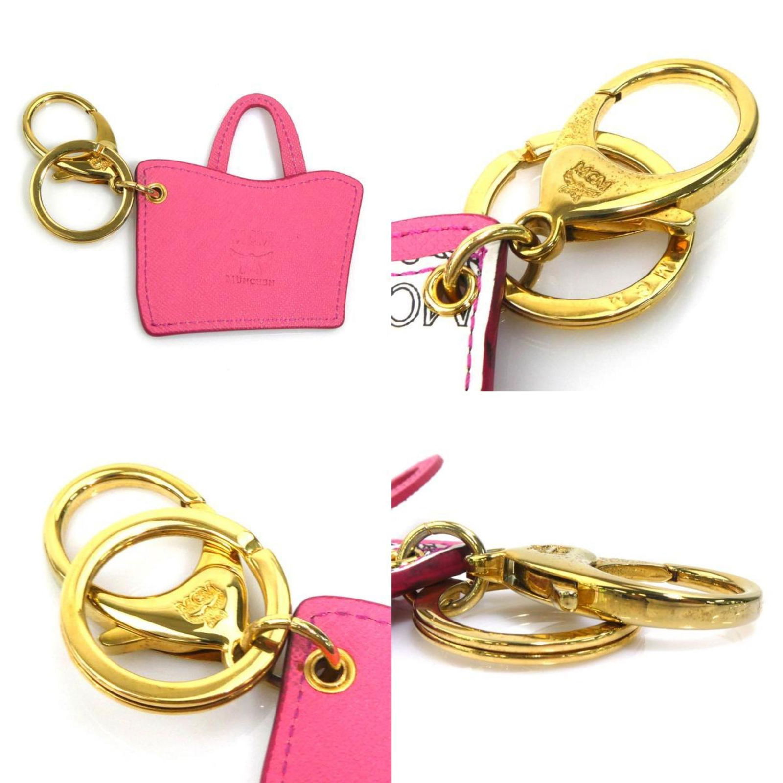 Leather Mcm Keyring Charm - 4