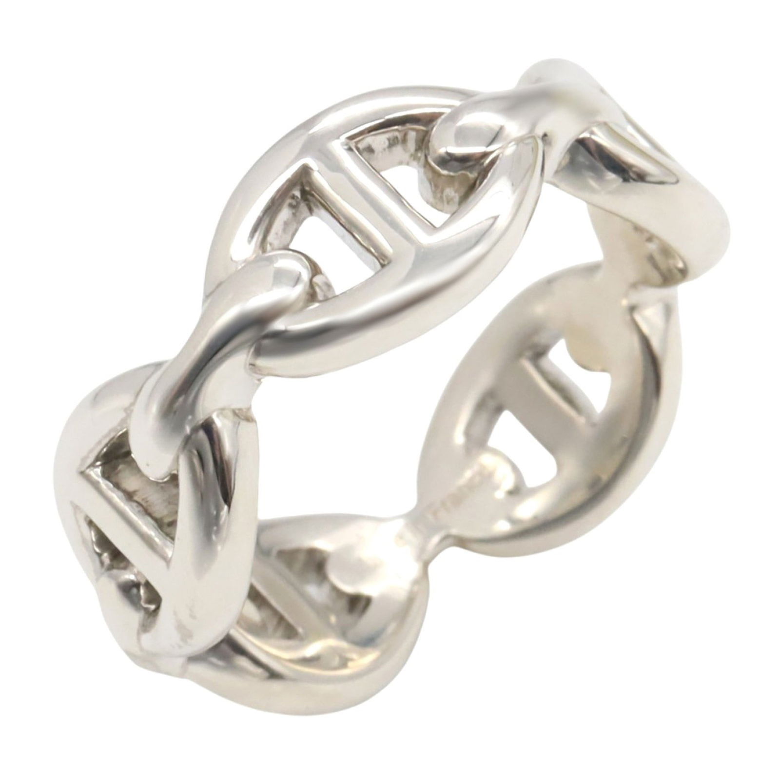 Hermes Silver 925 Band Ring (1 of 9)