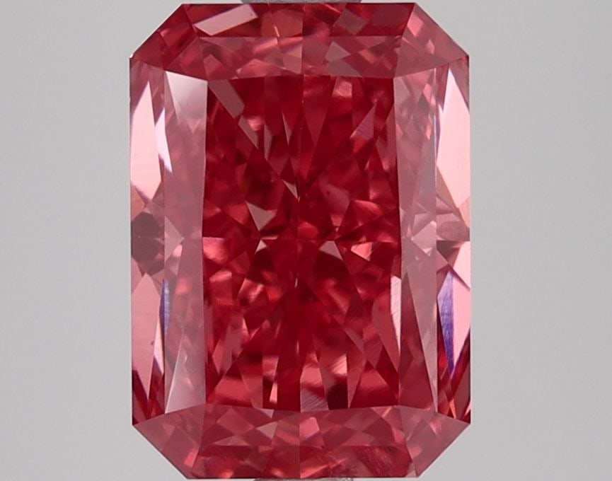 Loose Lab Diamond IGI Radiant 2.69ct Fancy Vivid Pink VVS2 (1 of 1)