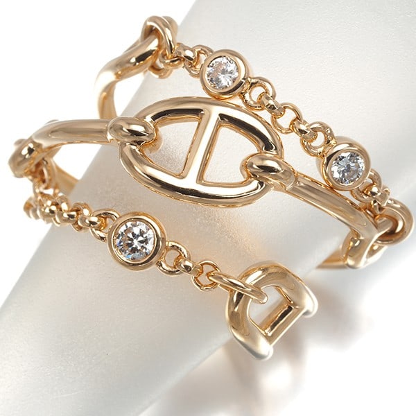 Gold/ Hermes Ring Diamond 0.1Ct Chaine D'Ancre Chaos Mm Eu55 18K 750 Rose: Gold/ Hermes Ring Diamond 0.1Ct Chaine D'Ancre Chaos Mm Eu55 18K 750 Rose This listing features Gold/ Hermes Ring Diamond 0.1Ct Chaine D'Ancre Chaos Mm Eu55 18K 750 Rose. Item specifics are provided b