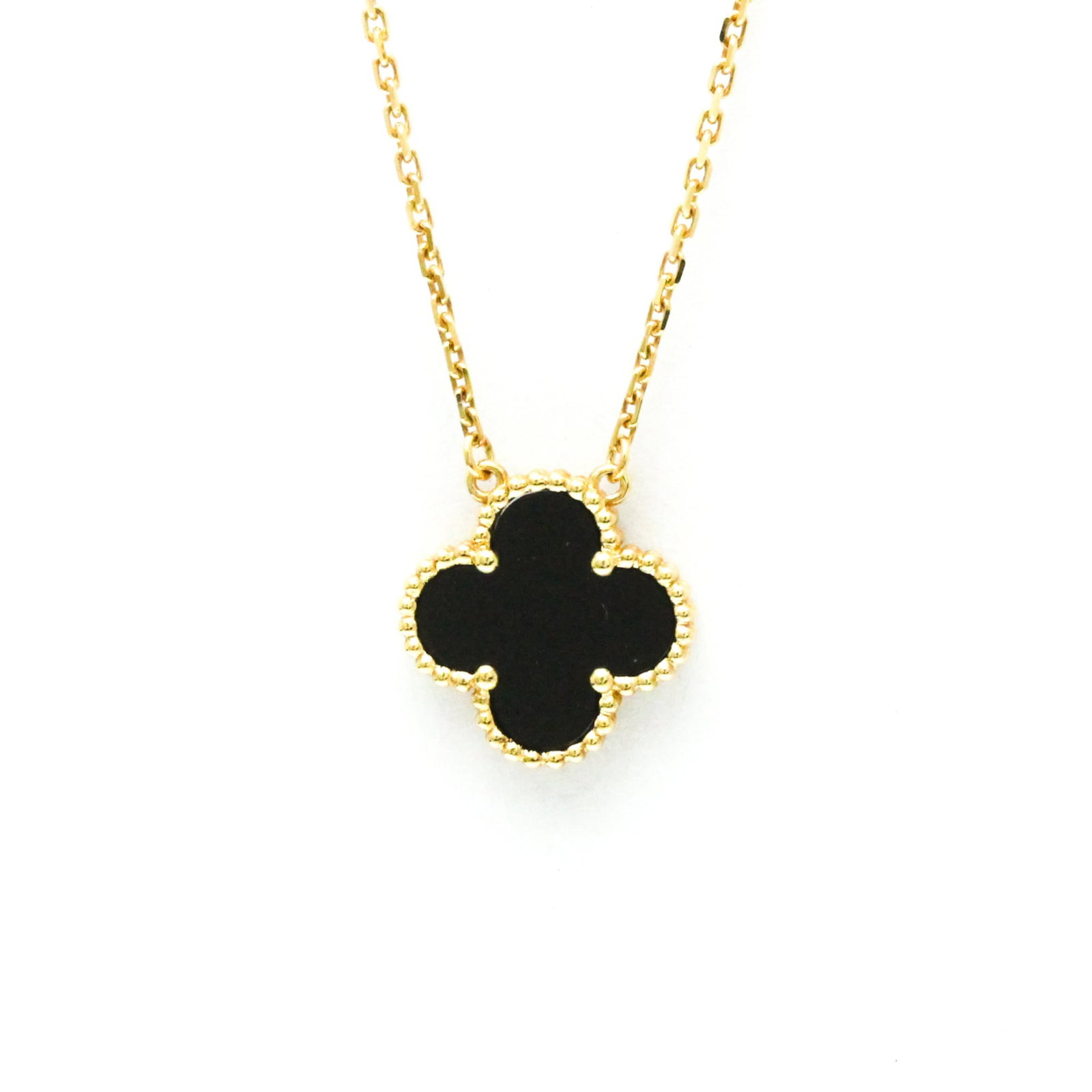 Women Fashion Pendant Necklace (Gold) - Van Cleef & Arpels Vintage Alhambra Necklace With Onyx: Women Fashion Pendant Necklace (Gold) - Van Cleef & Arpels Vintage Alhambra Necklace With Onyx Yellow Gold (18K) Onyx Men This listing features Women Fashion Pendant Necklace (Gold) - Van Cleef & Arpe