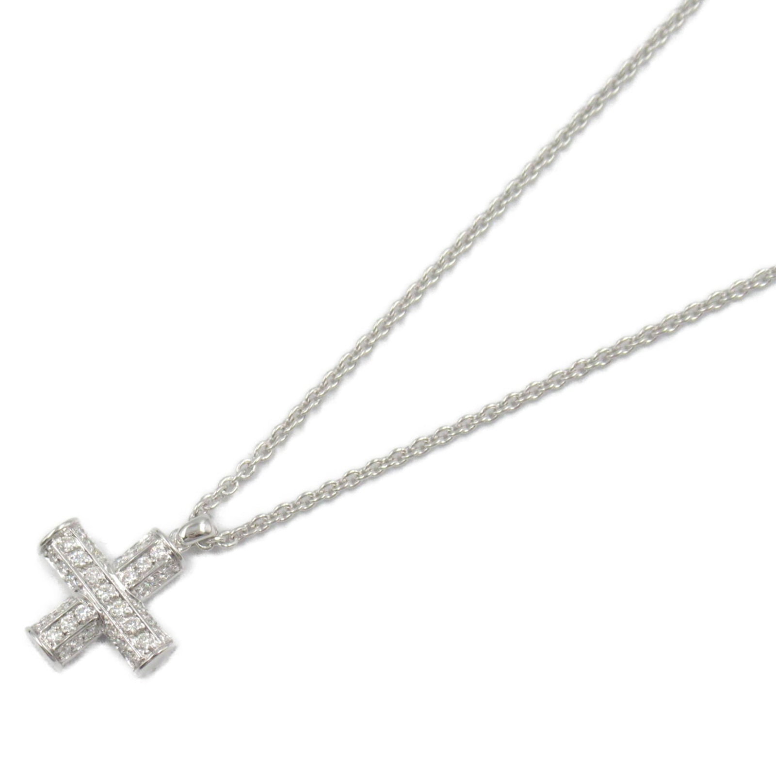 Clear BVLGARI Greek Cross Diamond Necklace 18KWG (White Gold) Women's: Clear BVLGARI Greek Cross Diamond Necklace 18KWG (White Gold) Women's This listing features Clear BVLGARI Greek Cross Diamond Necklace 18KWG (White Gold) Women's. Item specifics are provided below. It
