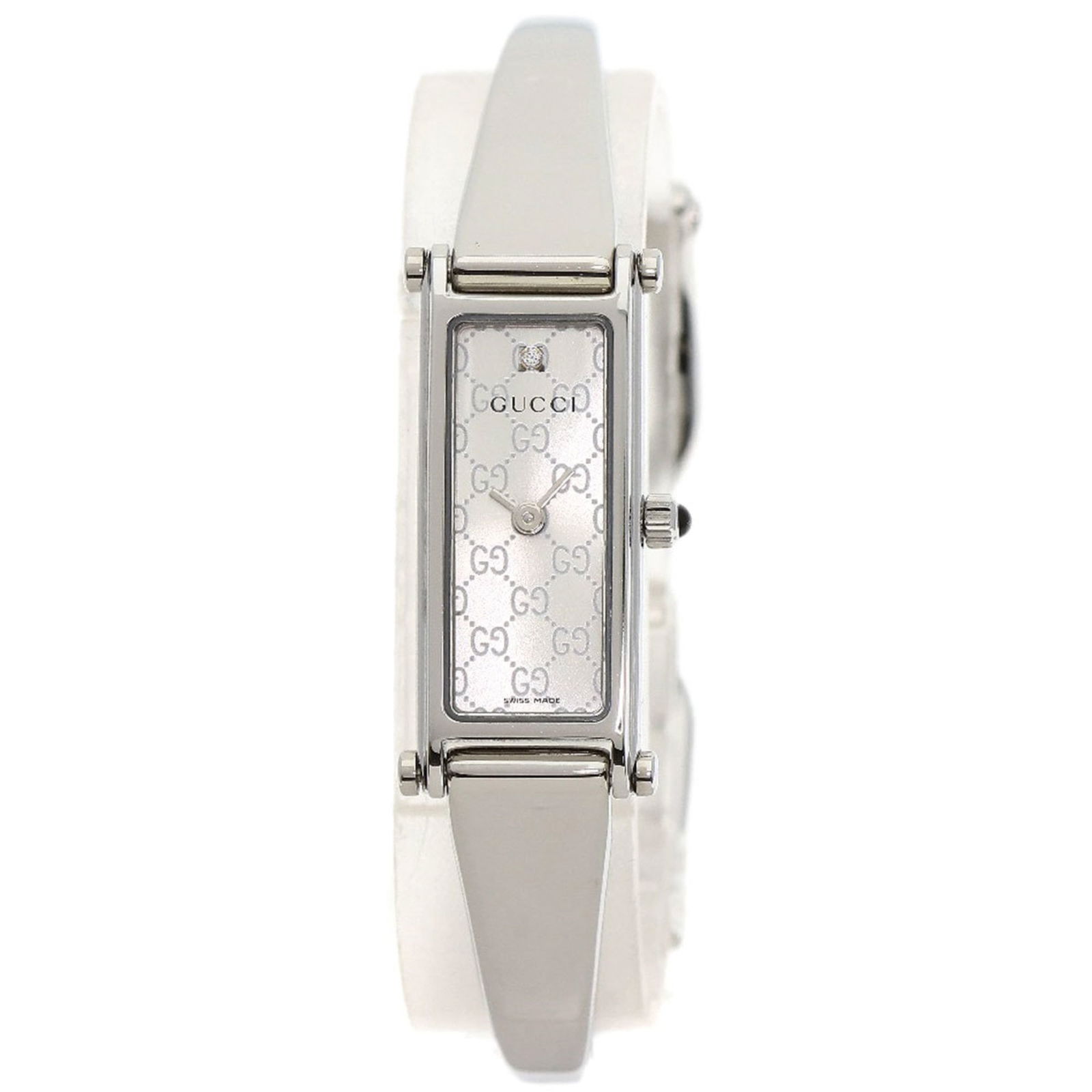 Wristwatch Gucci: Wristwatch Gucci This listing features Wristwatch Gucci. Item specifics are provided below. Item Specifics: Brand: Gucci Type: Wristwatch Gender: Women Material (Case): Stainless Steel Material (Band)