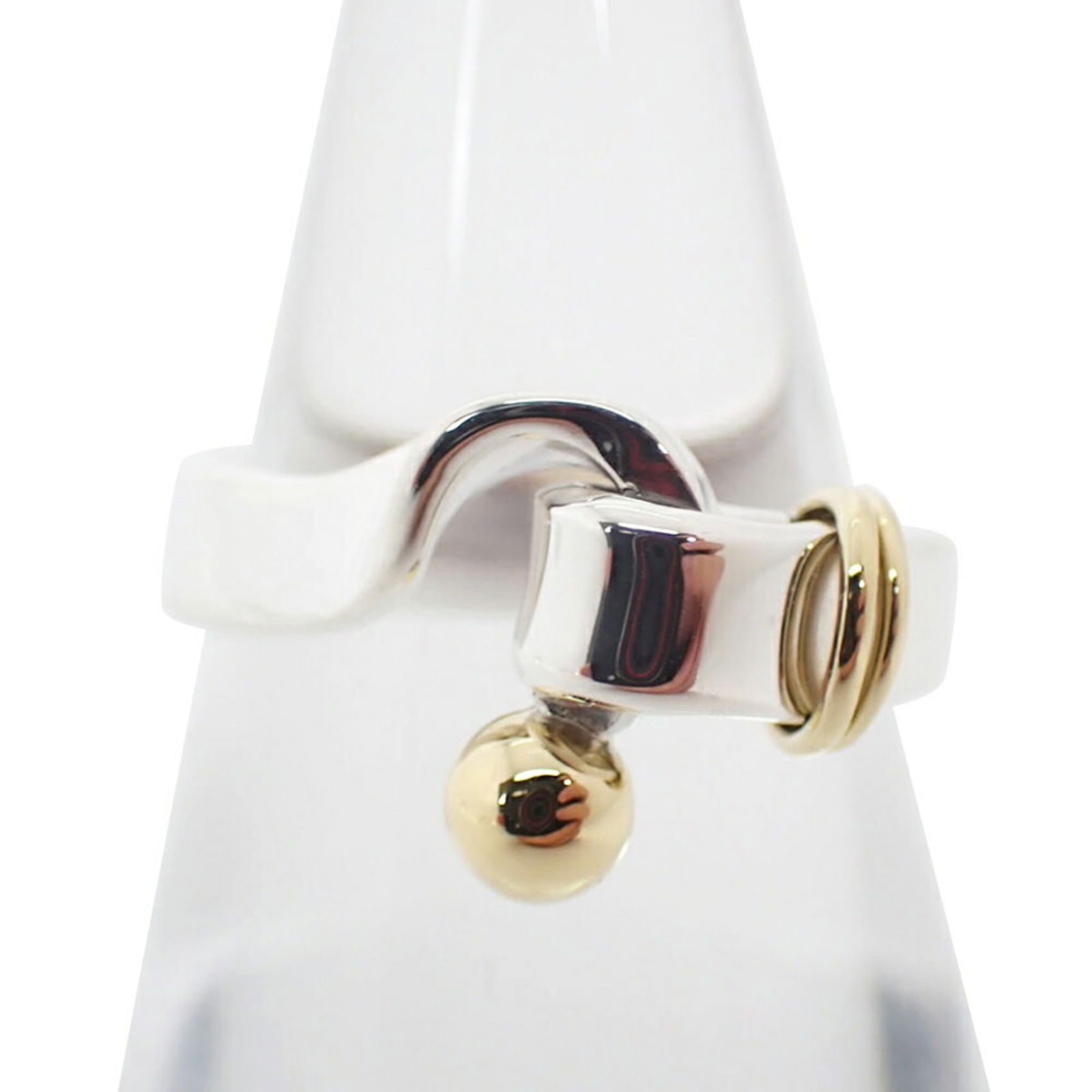 Tiffany Band Ring Sterling Silver 925 & Yellow Gold 18K (1 of 11)