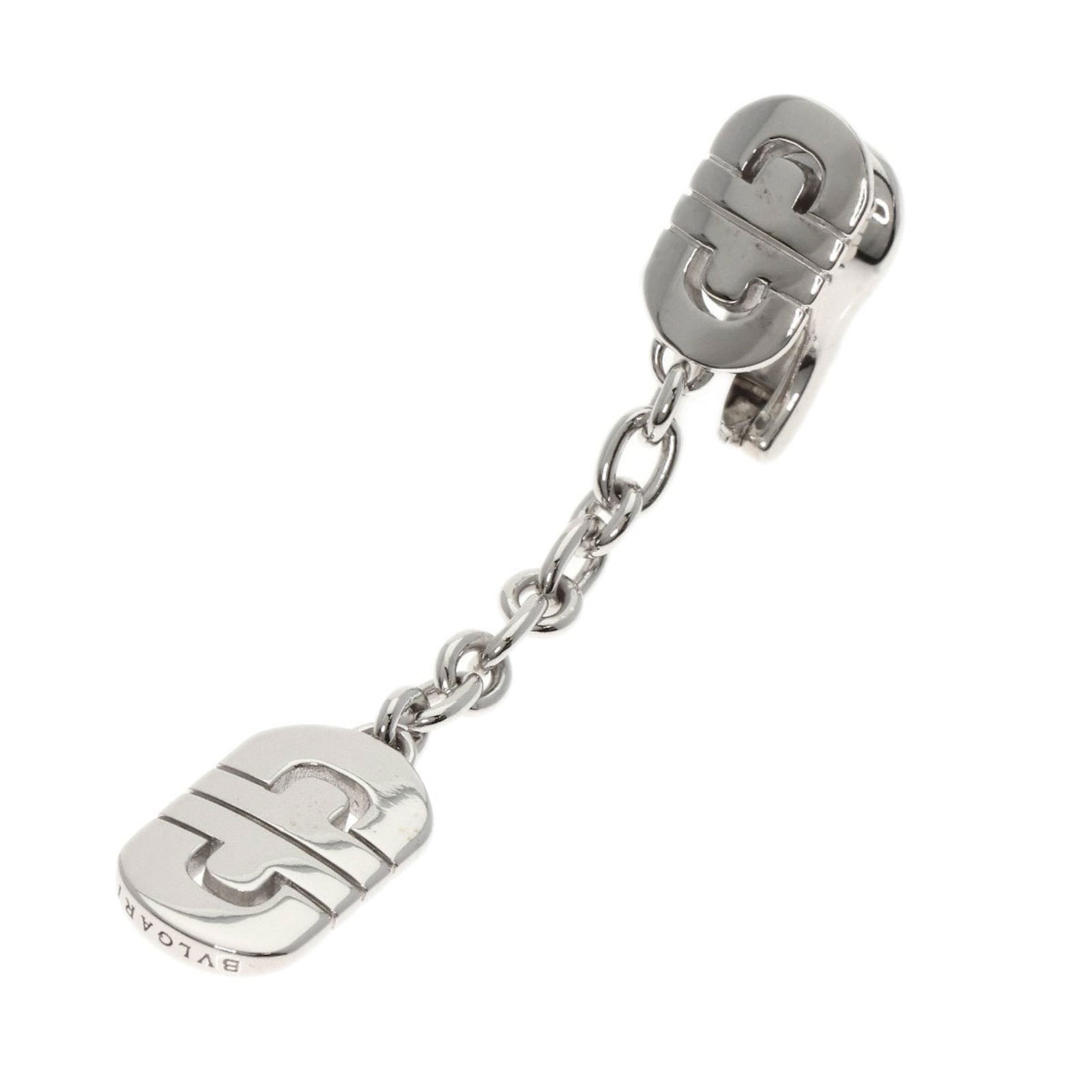 Bvlgari 18K White Gold Clip Earrings (1 of 8)