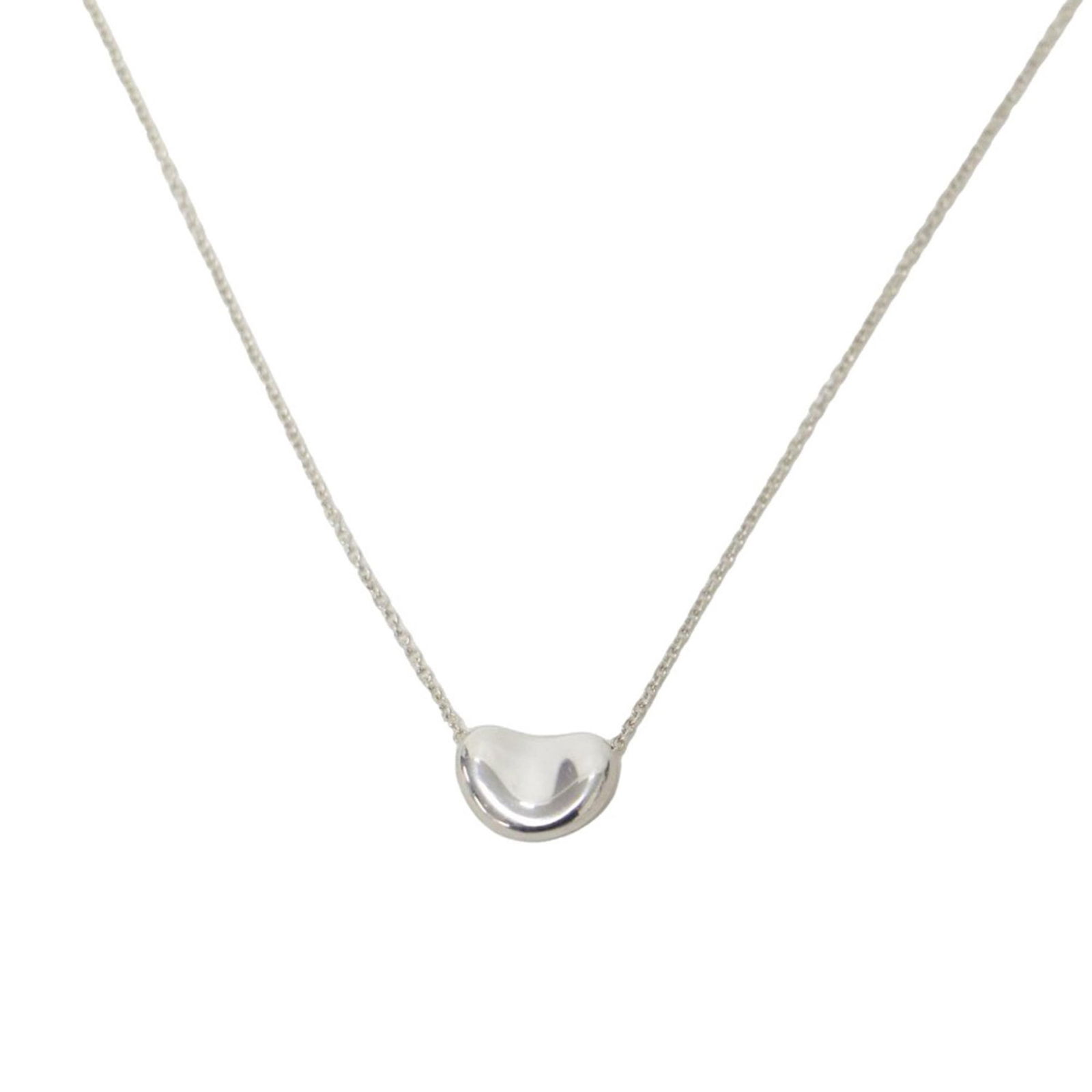Women's TIFFANY&Co. Tiffany Necklace Silver Elsa Peretti Bean Pendant SV925 (1 of 7)