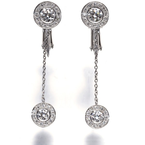 Platinum Forevermark Earrings Two D Diamond Paved 900 (1 of 5)