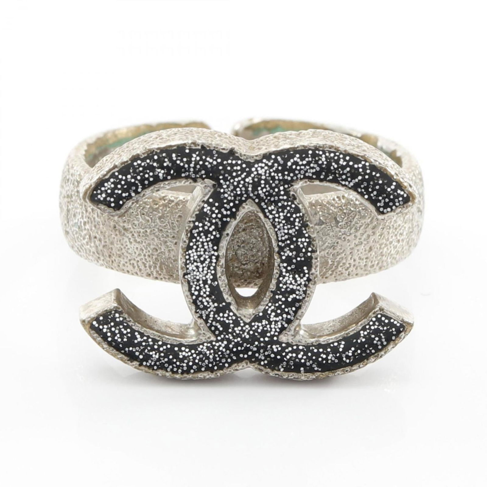 Chanel Stainless Steel Band Ring (1 of 7)