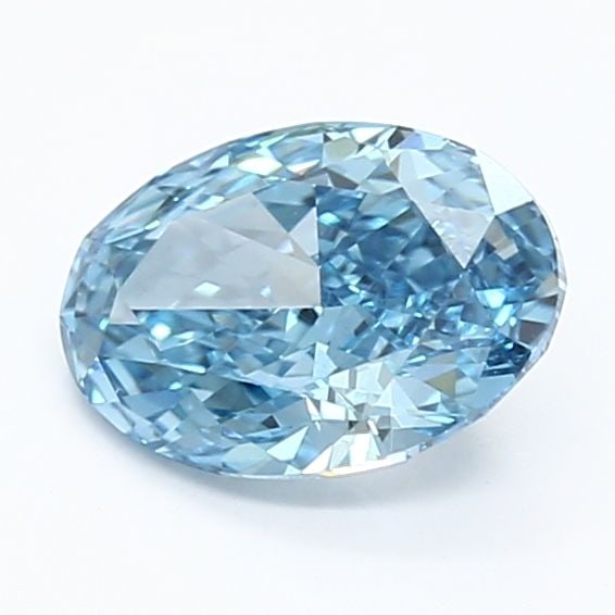 Loose Lab Diamond IGI Oval 1.29ct Fancy Vivid Blue VS1: Loose Lab Diamond IGI Oval 1.29ct Fancy Vivid Blue VS1 Loose Lab-Created Diamond, IGI certified, 1.29ct Fancy Vivid Blue, VS1 clarity, with measurements of 8.5L x 5.84W x 3.55H. Item Specifics: