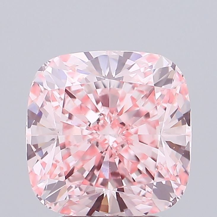 Loose Lab Diamond IGI Cushion Modified 3.37ct Fancy Intense Pink VS1: Loose Lab Diamond IGI Cushion Modified 3.37ct Fancy Intense Pink VS1 Loose Lab-Created Diamond, IGI certified, 3.37ct Fancy Intense Pink, VS1 clarity, with measurements of 8.41L x 8.31W x 5.64H. 