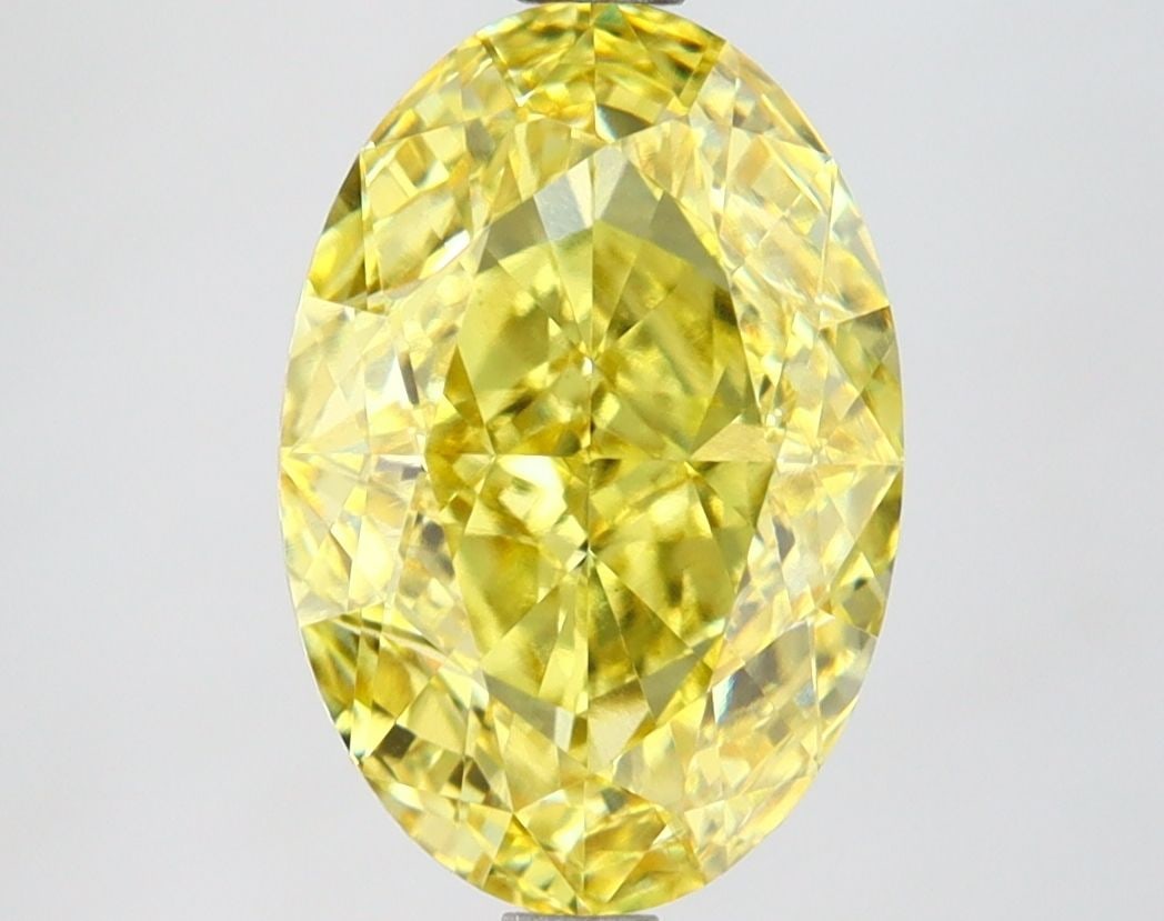 Loose Lab Diamond IGI Oval 3.26ct Fancy Vivid Yellow VS1: Loose Lab Diamond IGI Oval 3.26ct Fancy Vivid Yellow VS1 Loose lab-grown diamond, IGI certified, weighing 3.26ct with a fancy vivid yellow color and VS1 clarity. Item Specifics: Source: This Is A