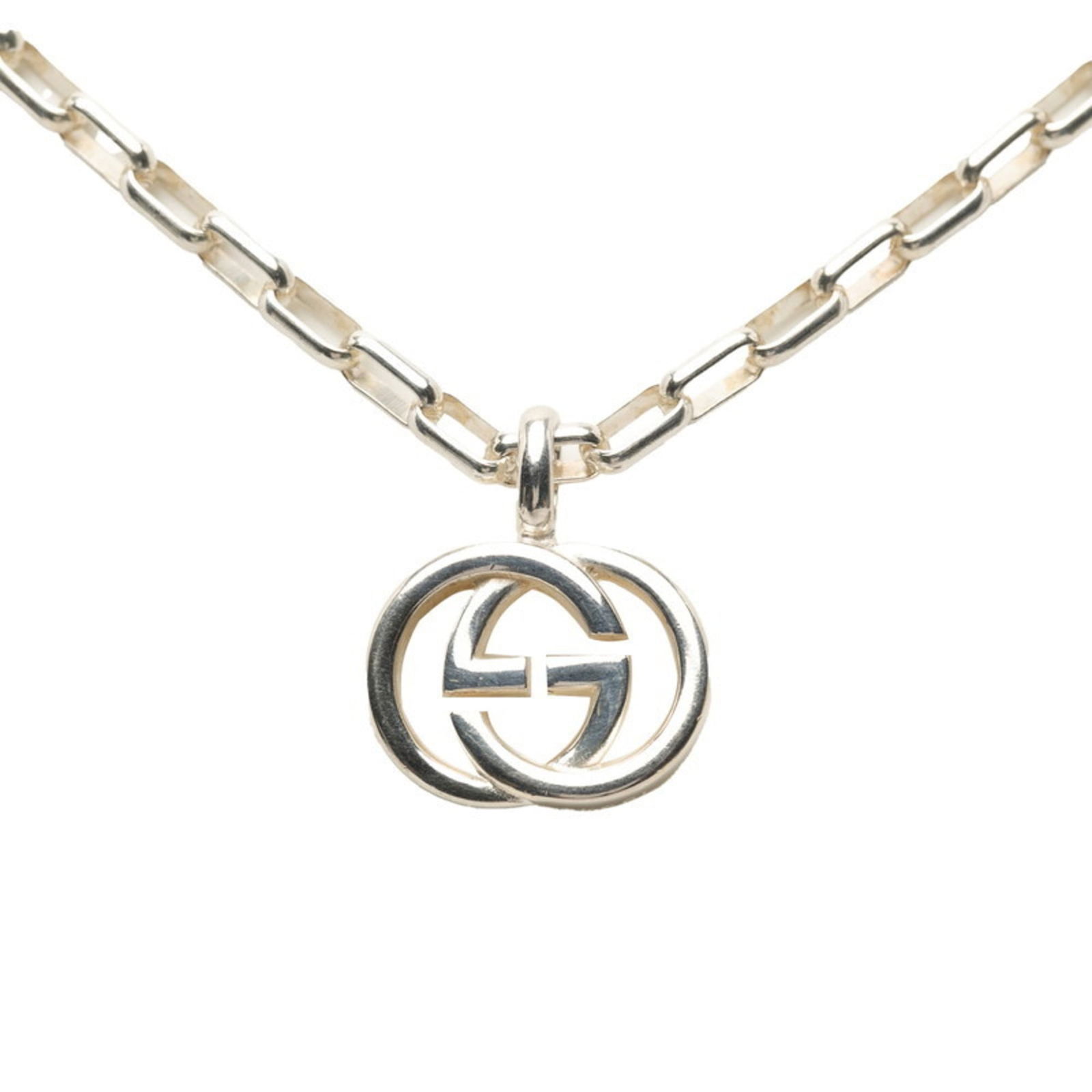 Gucci Interlocking G Necklace SV925 Silver for Women (1 of 4)
