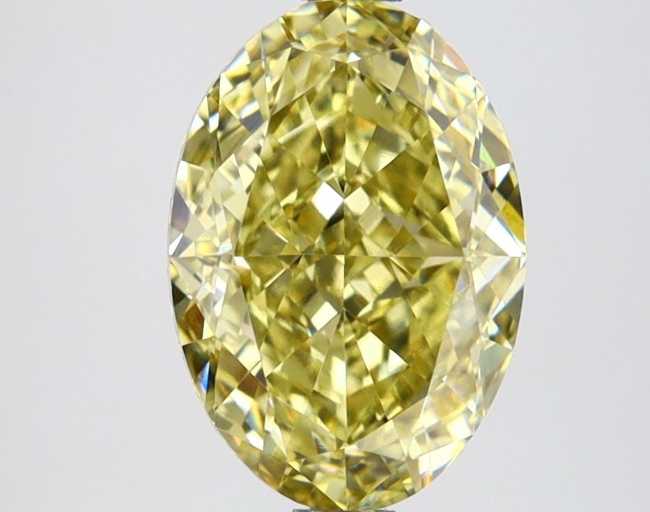 Loose Lab Diamond IGI Oval 2.62ct Fancy Intense Yellow VVS2: Loose Lab Diamond IGI Oval 2.62ct Fancy Intense Yellow VVS2 Loose lab-grown diamond certified by IGI, weighing 2.62 carats with an oval cut, color fancy intense yellow, clarity VVS2, and excellent