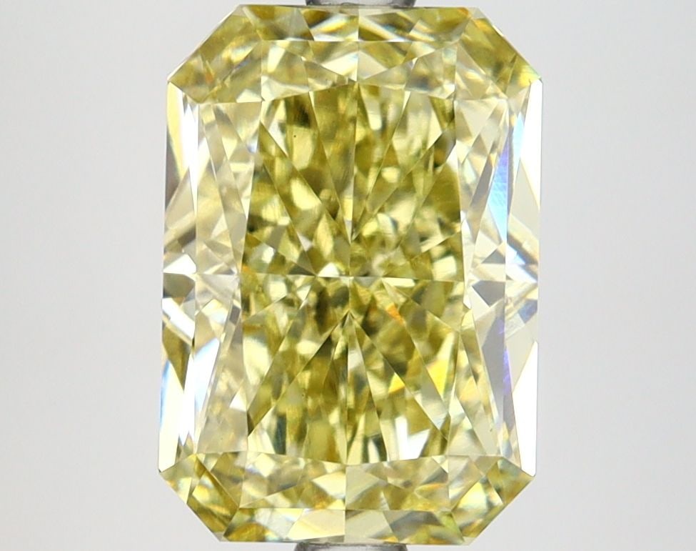 Loose Lab Diamond IGI Radiant 3.55ct Fancy Yellow VS1: Loose Lab Diamond IGI Radiant 3.55ct Fancy Yellow VS1 Loose Lab Diamond IGI Radiant, 3.55ct with Fancy Yellow color and VS1 clarity, showcasing excellent polish and symmetry. Certified by IGI. Item