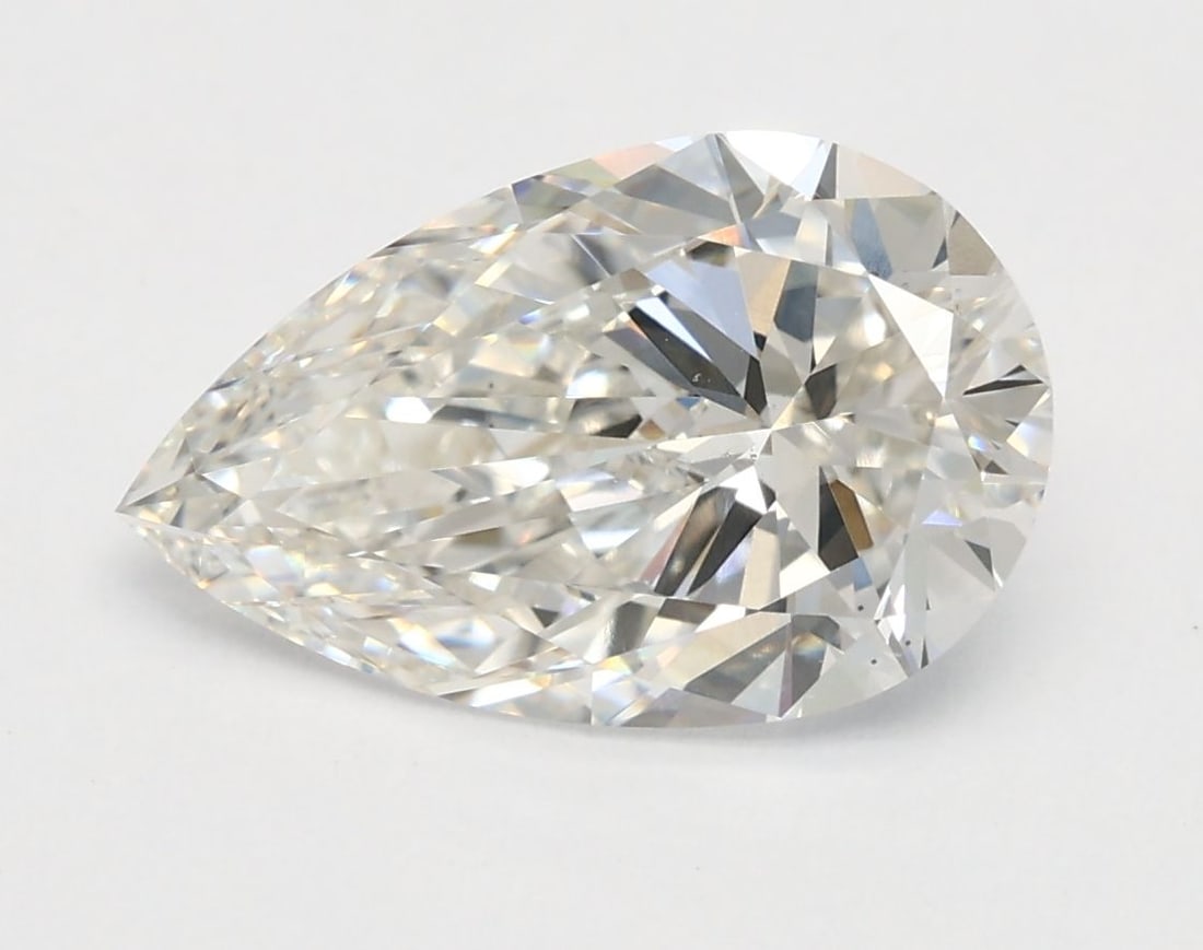 Loose Lab Diamond IGI Pear 2.13ct G VS2: Loose Lab Diamond IGI Pear 2.13ct G VS2 Loose lab diamond IGI certified, 2.13ct pear shape with G color and VS2 clarity, featuring excellent polish and symmetry. Item Specifics: Source: This Is A Real