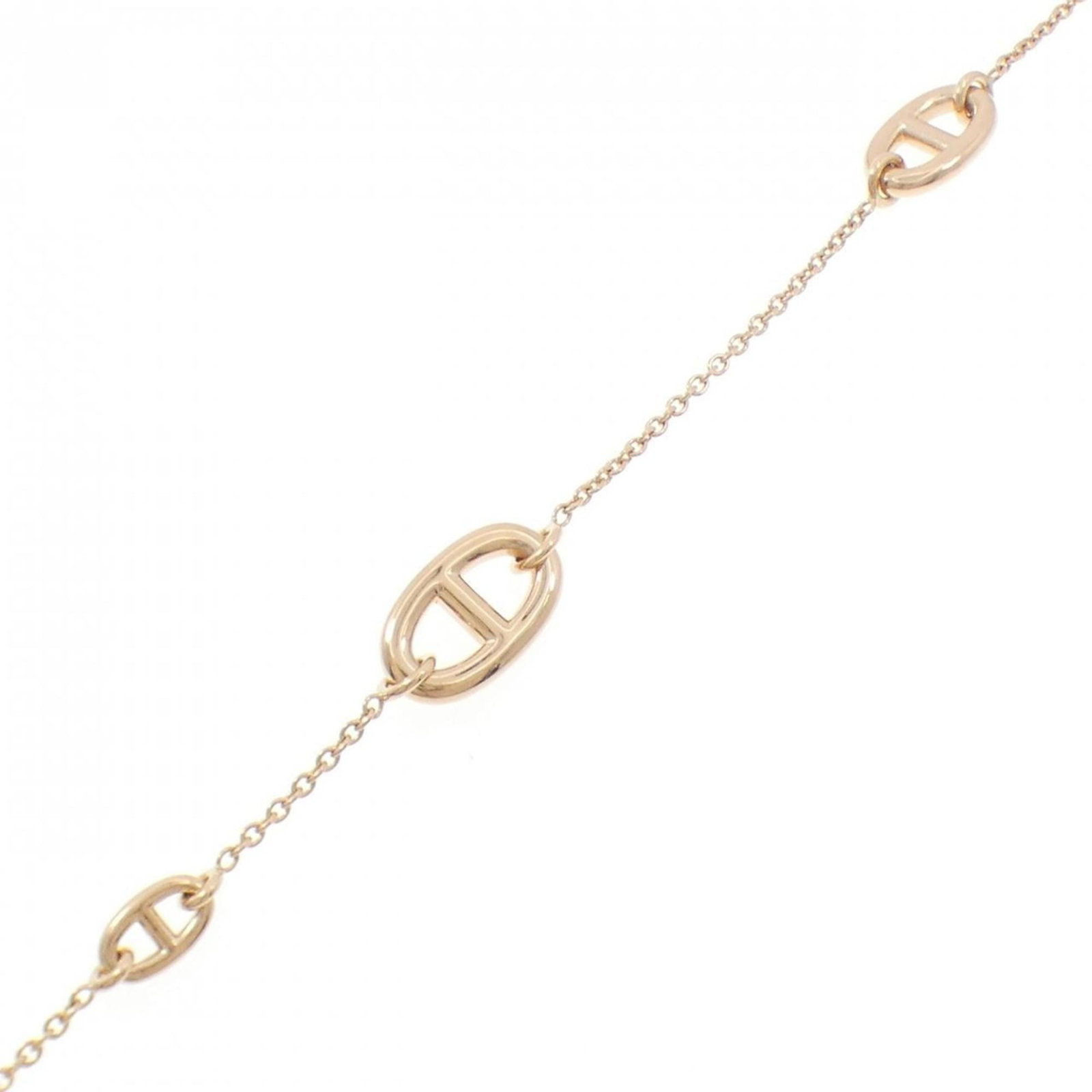 Hermes 18K Pink Gold Charm Bracelet (1 of 3)