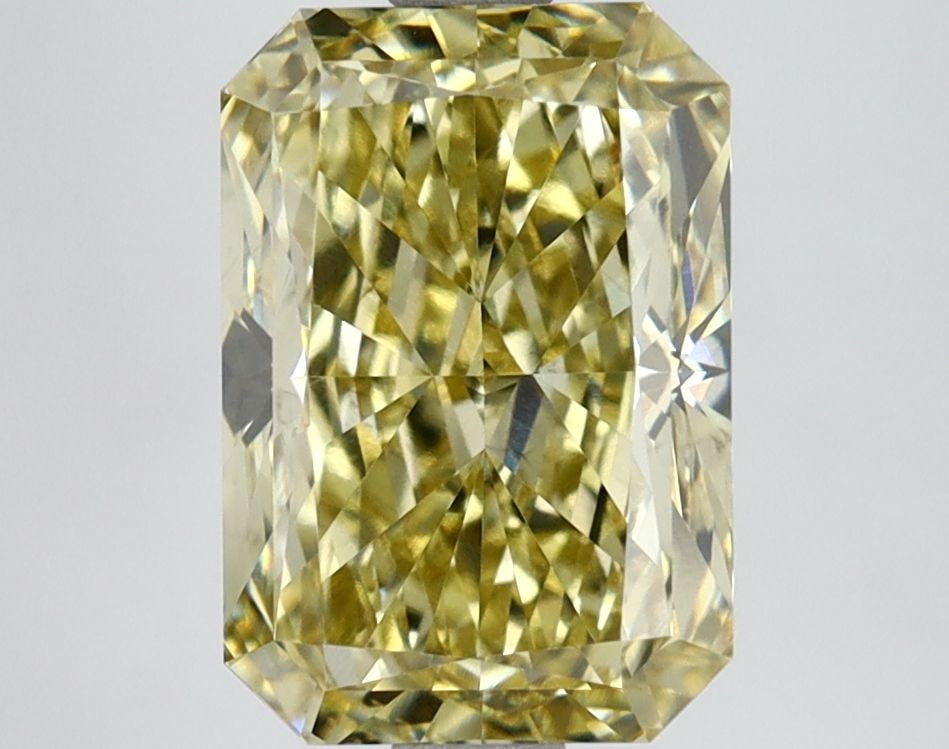 Loose Lab Diamond IGI Radiant 3.16ct Fancy Intense Yellow VS2: Loose Lab Diamond IGI Radiant 3.16ct Fancy Intense Yellow VS2 Loose lab-grown diamond weighing 3.16ct, IGI certified, radiant cut with fancy intense yellow color, VS2 clarity, and excellent polish