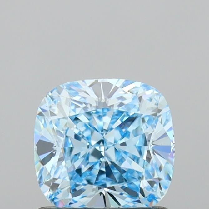 Loose Lab Diamond IGI Cushion Modified 1.03ct Fancy Blue VS1: Loose Lab Diamond IGI Cushion Modified 1.03ct Fancy Blue VS1 Loose lab-grown diamond weighing 1.03ct with a fancy blue color and VS1 clarity, certified by IGI. Measurements are 5.79L x 5.59W x 3.77H.