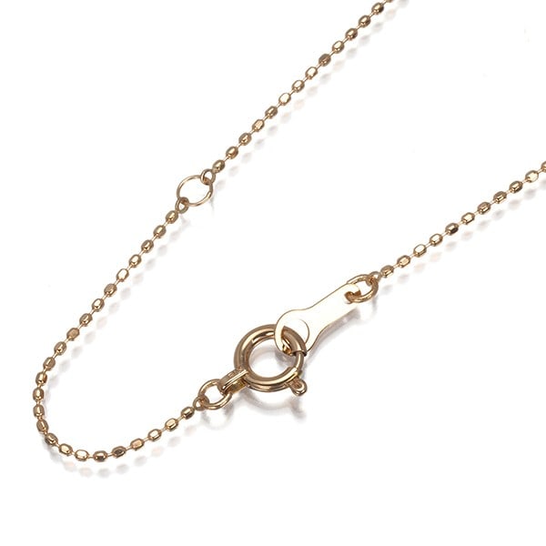 18K 750 Rose Gold Cut Ball Bead Chain Necklace 40Cm: 18K 750 Rose Gold Cut Ball Bead Chain Necklace 40Cm 18K 750 Rose Gold Cut Ball Bead Chain Necklace, 40cm in length, made in Japan, no main stone. Item Specifics: Country Of Origin: Japan Metal: Rose G