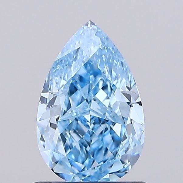 IGI 1.06ct Pear Fancy Vivid Blue VVS2 - Loose Lab Diamond: IGI 1.06ct Pear Fancy Vivid Blue VVS2 - Loose Lab Diamond IGI-certified loose lab diamond of 1.06 carats, colored Fancy Vivid Blue with VVS2 clarity, showing excellent polish and symmetry. Item Specif
