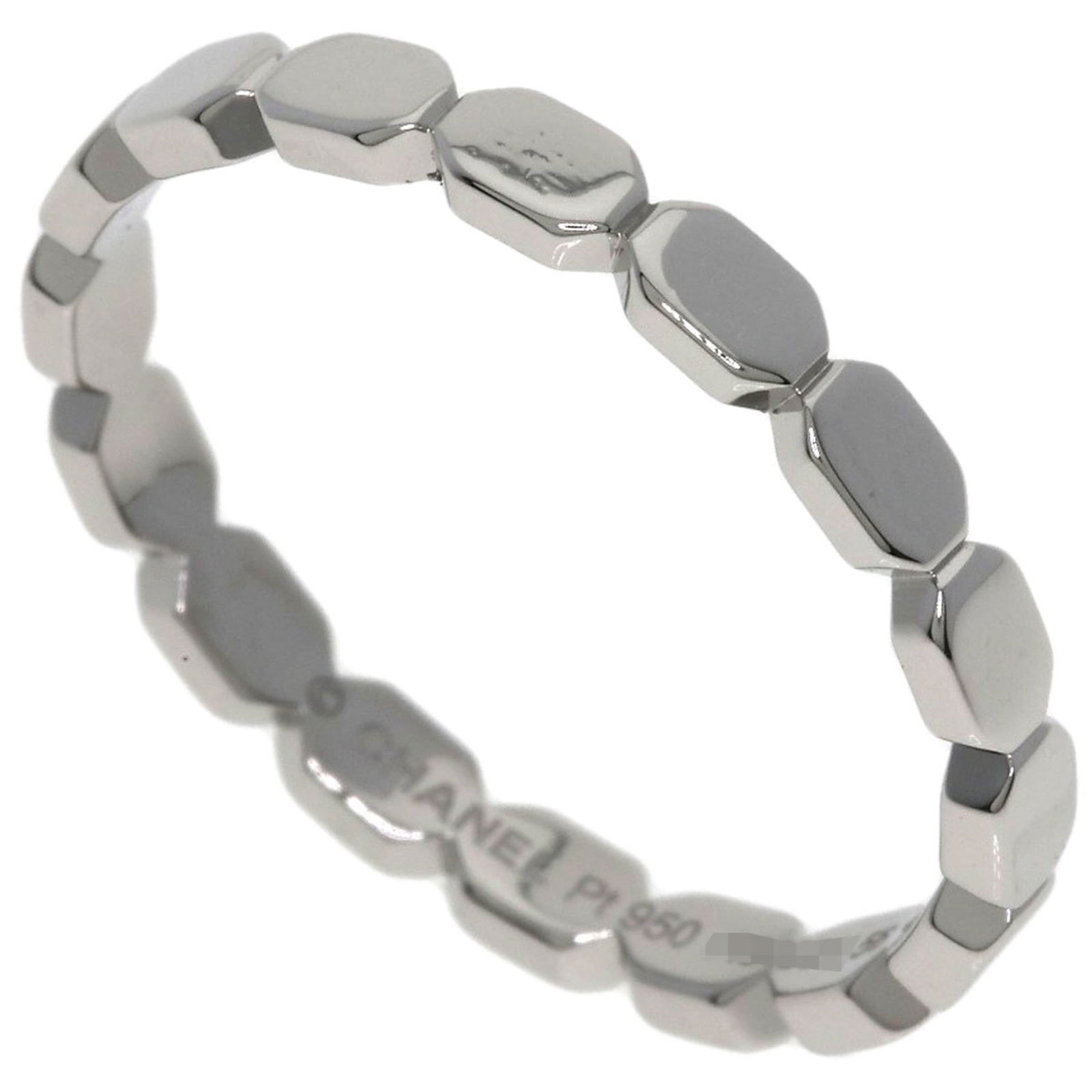 Chanel Platinum 950 Band Ring (1 of 7)
