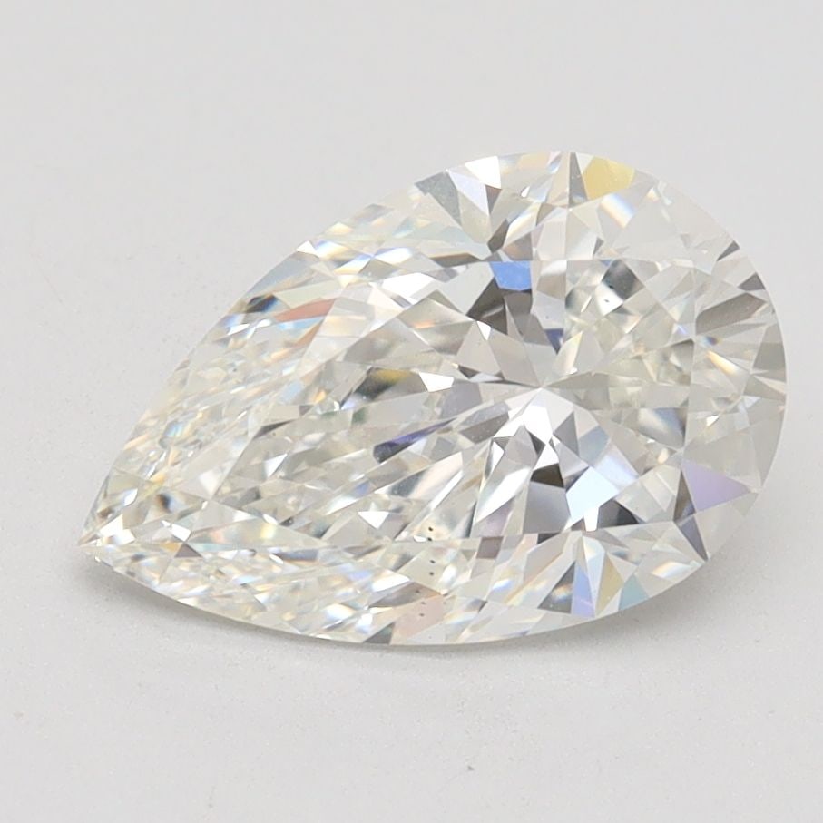 Loose Lab Diamond IGI Pear 2.06ct G VS2: Loose Lab Diamond IGI Pear 2.06ct G VS2 Loose Lab Diamond IGI Pear weighing 2.06ct, characterized by G color and VS2 clarity, with excellent polish and symmetry; measures 11.0L x 7.05W x 4.51H, IGI ce