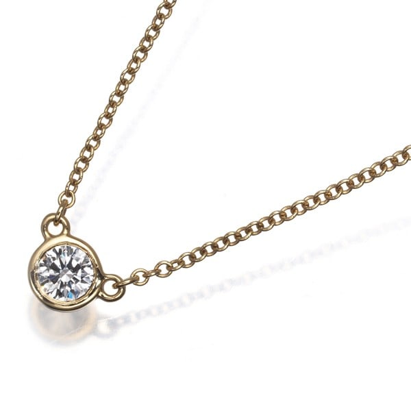 Tiffany & Co. 0.14ct Diamond Necklace By The Yard 18K Yellow Gold: Tiffany & Co. 0.14ct Diamond Necklace By The Yard 18K Yellow Gold Tiffany & Co. 0.14ct diamond necklace in 18K yellow gold from the By The Yard collection, featuring a natural diamond. Originating fro