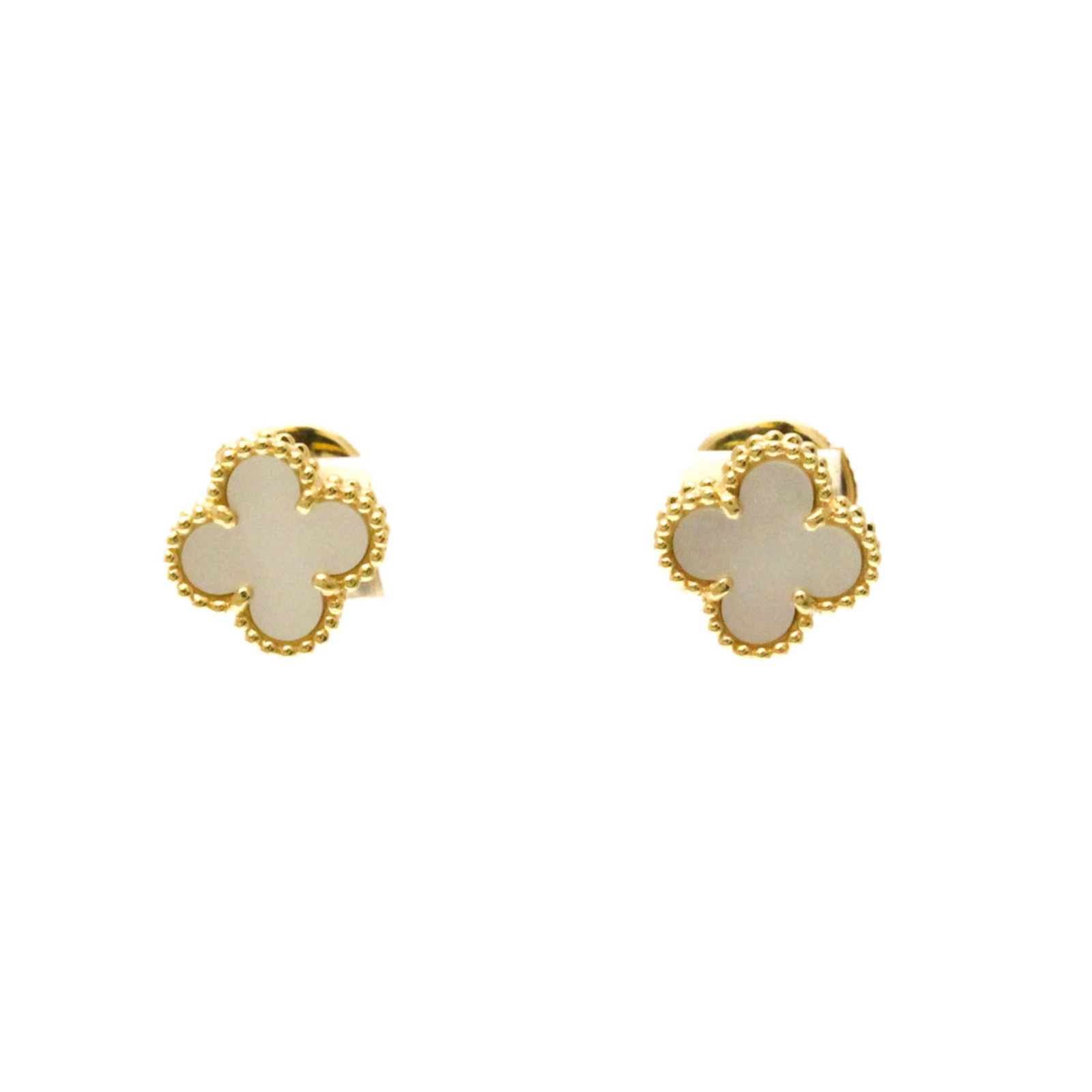 Van Cleef & Arpels 18K Yellow Gold Stud Earrings (1 of 10)