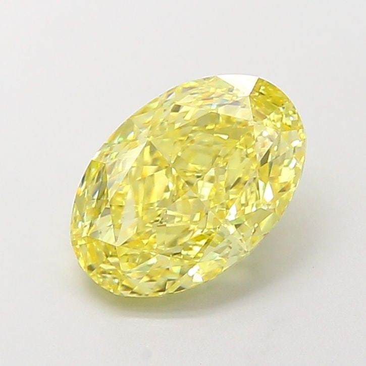Loose Lab Diamond IGI Oval 3.09ct Fancy Intense Yellow VS1: Loose Lab Diamond IGI Oval 3.09ct Fancy Intense Yellow VS1 This 3.09ct oval loose lab diamond features a Fancy Intense Yellow color and VS1 clarity, with excellent polish and symmetry, certified by
