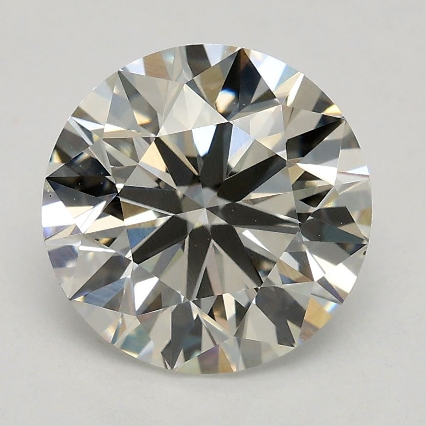 Loose Lab Diamond IGI Round 2.07ct J VS1 Ideal: Loose Lab Diamond IGI Round 2.07ct J VS1 Ideal Loose Lab Diamond IGI Round weighing 2.07ct, graded J in color and clarity VS1, with excellent polish and symmetry, measuring 8.1L x 8.15W x 5.04H,