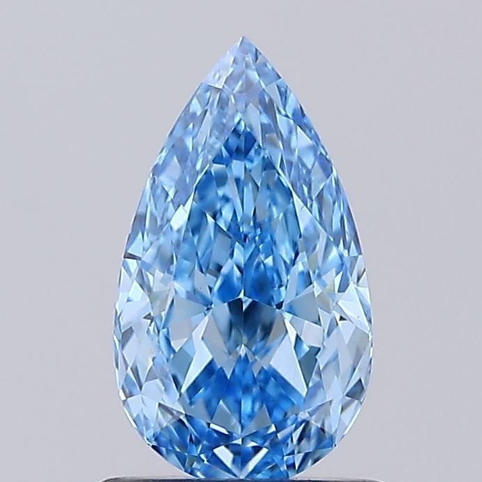 Loose Lab Diamond IGI Pear 1.05ct Fancy Vivid Blue VVS2: Loose Lab Diamond IGI Pear 1.05ct Fancy Vivid Blue VVS2 Loose Lab Diamond weighing 1.05ct, Fancy Vivid Blue color and VVS2 clarity, certified by IGI, with excellent polish and very good symmetry. 