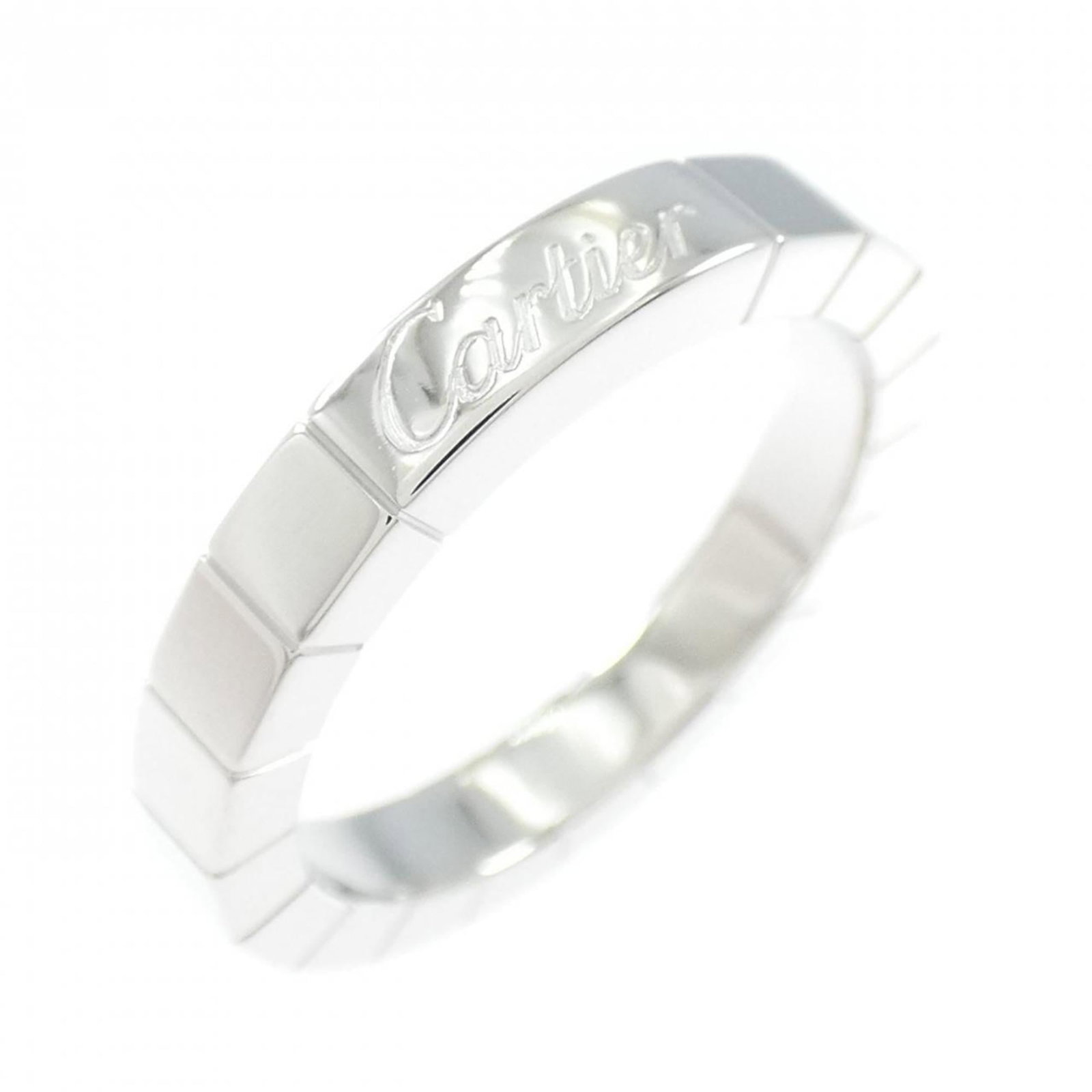 White Gold Cartier Band Ring (18K): White Gold Cartier Band Ring (18K) Cartier band ring made from 18K white gold, size 49 (US size 5), described as used (like new) with minimal signs of wear. Item Specifics: Brand: Cartier Type: Band R