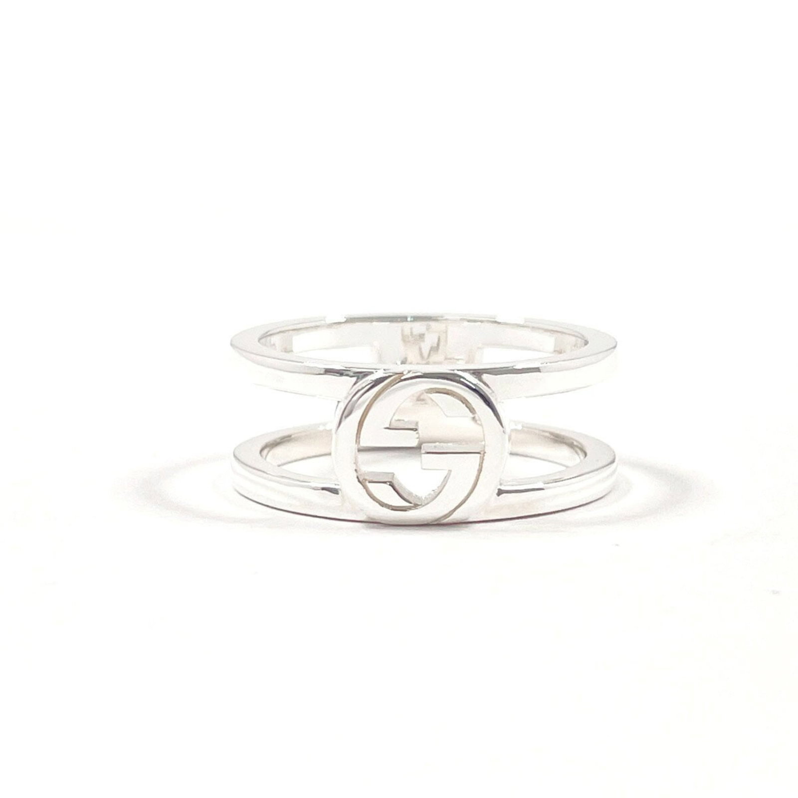 Silver 925 Gucci Band Ring (1 of 6)