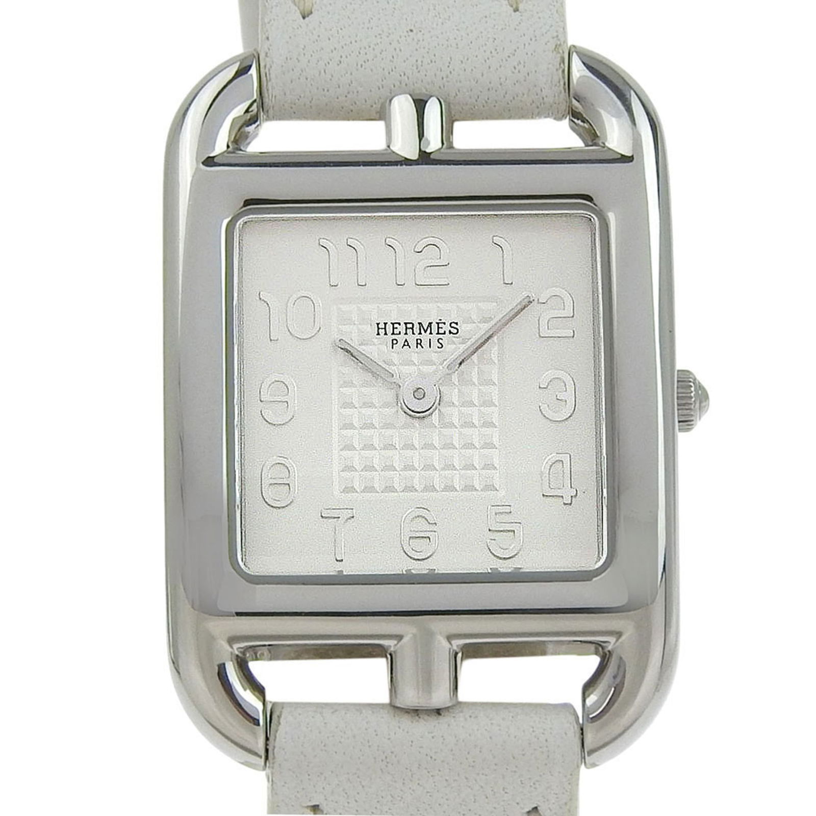 Wristwatch Hermes: Wristwatch Hermes Hermes wristwatch for women made of stainless steel and leather, with a white dial and a case diameter of 23mm, in like new condition. Item Specifics: Brand: Hermes Type: Wristwatch