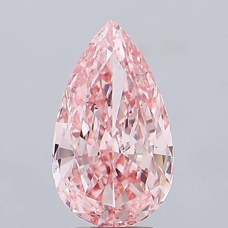 Loose Lab Diamond IGI Pear 4.02ct Fancy Vivid Pink VS2: Loose Lab Diamond IGI Pear 4.02ct Fancy Vivid Pink VS2 Loose lab-grown diamond weighing 4.02ct with a fancy vivid pink color and VS2 clarity, certified by IGI, with excellent polish and symmetry. Item