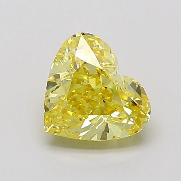 Loose Lab Diamond IGI Heart 1.55ct Fancy Vivid Yellow VVS2: Loose Lab Diamond IGI Heart 1.55ct Fancy Vivid Yellow VVS2 Loose Lab Diamond IGI Heart, 1.55ct, Fancy Vivid Yellow color, VVS2 clarity, with excellent polish and symmetry, certified by IGI. Item Speci