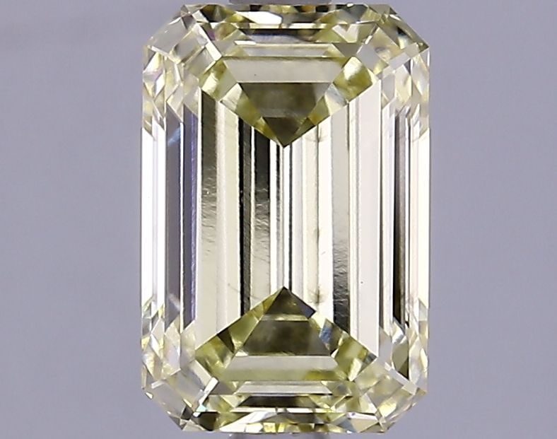 Loose Lab Diamond IGI Emerald 2.05ct Fancy Yellow VS2: Loose Lab Diamond IGI Emerald 2.05ct Fancy Yellow VS2 IGI certified loose lab diamond, emerald cut, weighing 2.05ct in Fancy Yellow color with VS2 clarity, featuring good polish and symmetry. Item