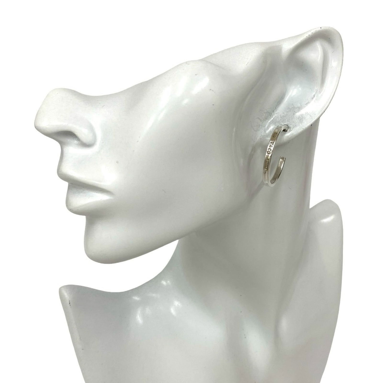 Silver 925 Tiffany Hoop Earrings (1 of 5)