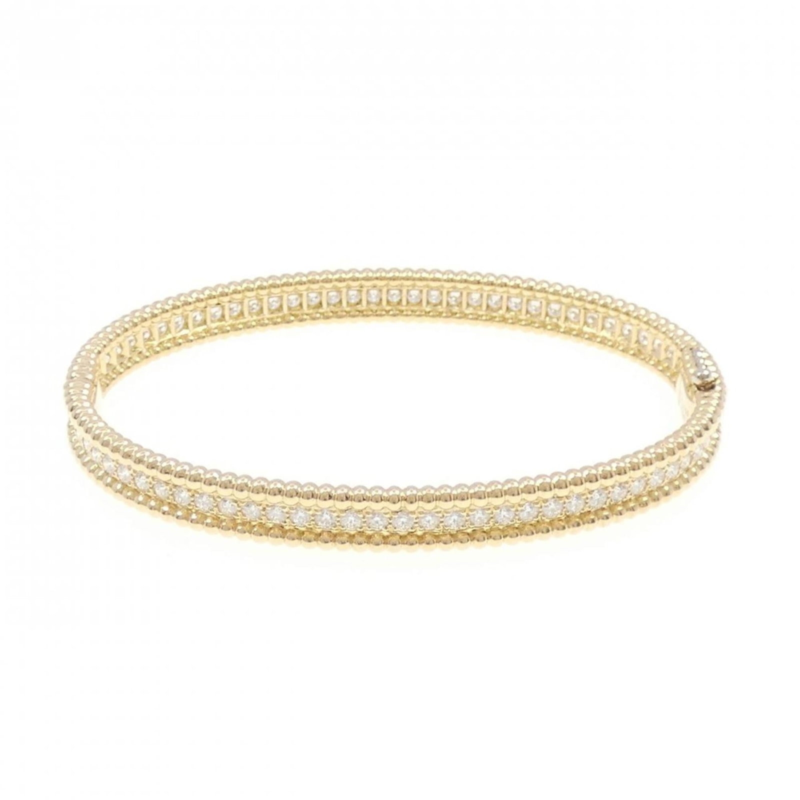 Yellow Gold (18K) Van Cleef & Arpels Charm Bracelet: Yellow Gold (18K) Van Cleef & Arpels Charm Bracelet Van Cleef & Arpels charm bracelet made of 18K yellow gold, featuring diamonds and measuring 16cm (6.29''). Condition is used (very good) with some s