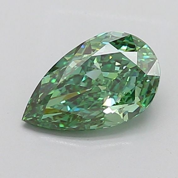 Loose Lab Diamond IGI Pear 1.45ct Fancy Vivid Green VS1: Loose Lab Diamond IGI Pear 1.45ct Fancy Vivid Green VS1 Loose lab-grown diamond, pear shape, 1.45 carats, IGI certified, fancy vivid green color, clarity VS1, with excellent polish and symmetry. 