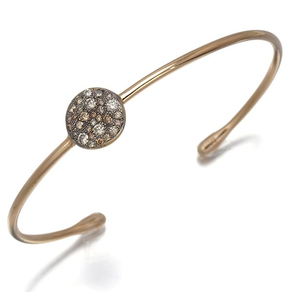 Rose Gold Pomellato Bracelet Diamond Sabbia Cuff Bangle: Rose Gold Pomellato Bracelet Diamond Sabbia Cuff Bangle Pomellato cuff bracelet in 18k rose gold featuring natural diamonds, made in Italy. Item Specifics: Country Of Origin: Italy Brand: Pomellato Me