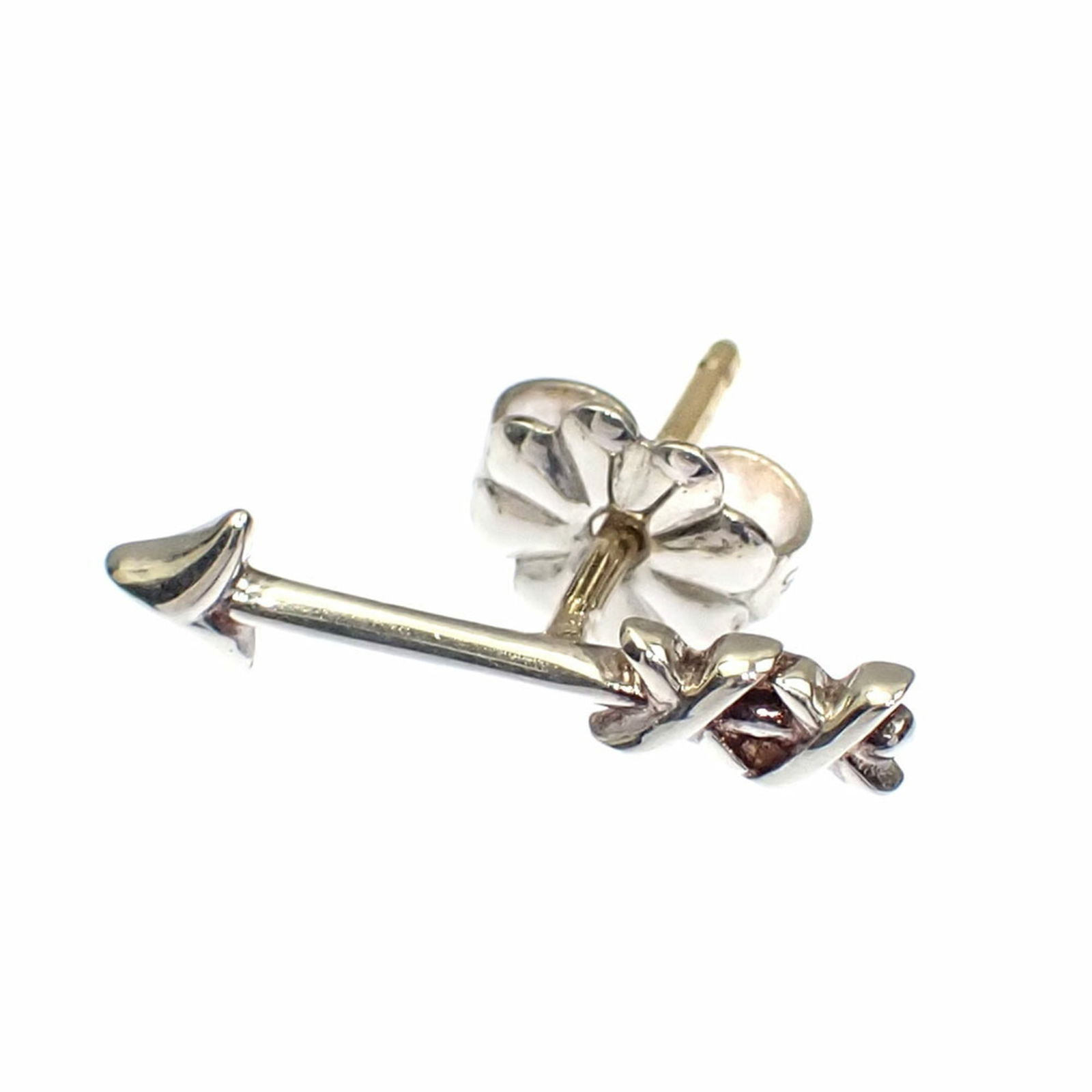 Silver 925 Tiffany Stud Earrings: Silver 925 Tiffany Stud Earrings Tiffany Stud Earrings made of 925 silver, designed for women, measuring 3.60mm x 16.00mm in good used condition with minor traces of use. Item Specifics: Brand: Tiffan